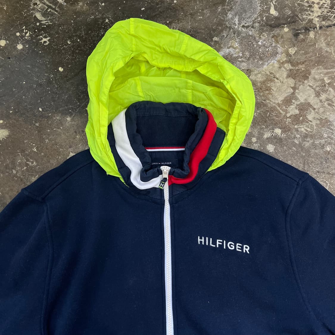 XL) 타미힐피거 하프집업 맨투맨 티셔츠 맨투맨티 올드스쿨 스트릿패션 상품이미지3