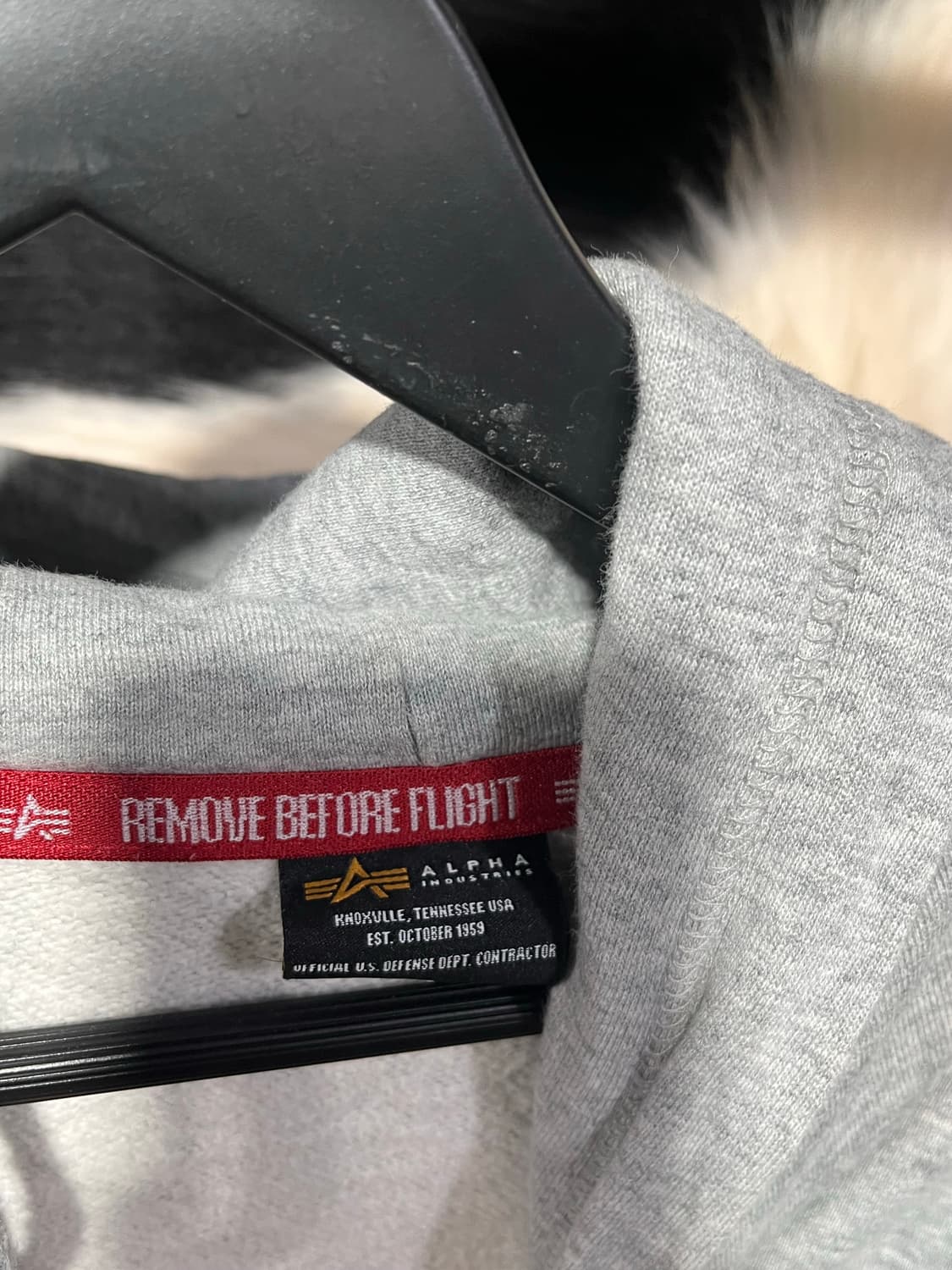 알파 인더스트리 오버핏 후드집업 상품이미지6