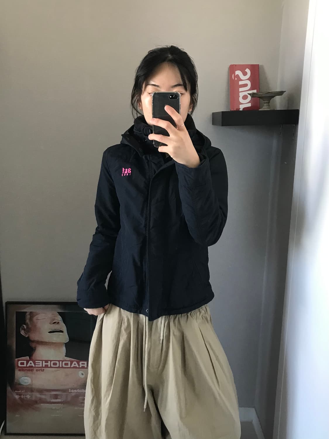 아베크롬비 자수로고 블랙 헤비 자켓 상품이미지2