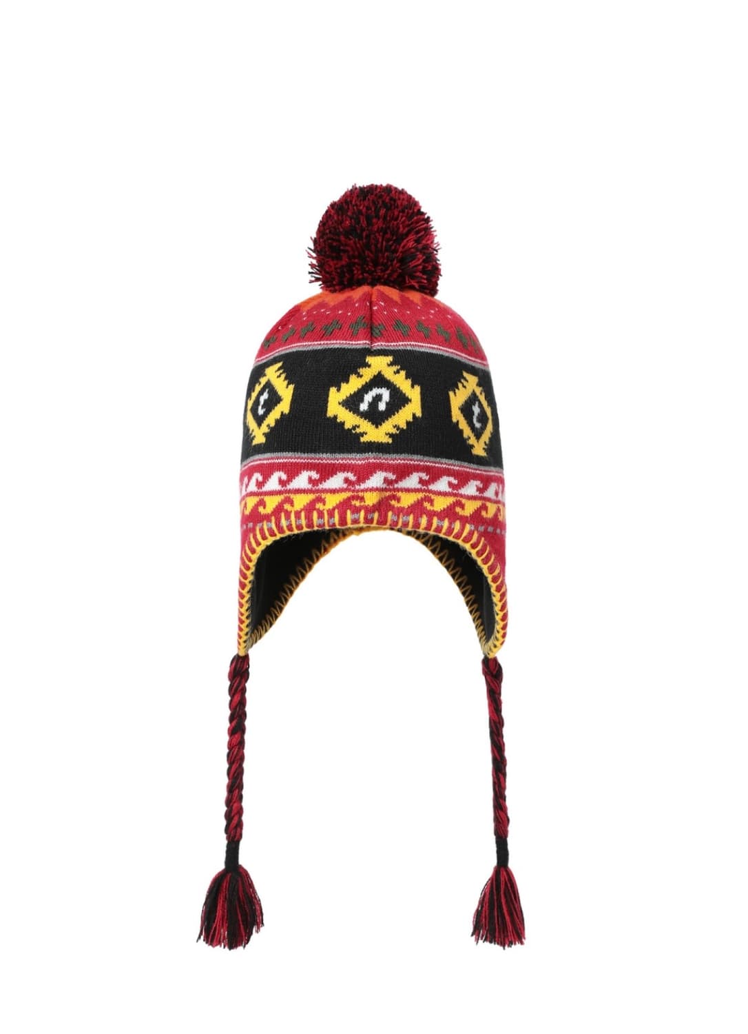 디스이즈네버댓 Pom earflap beanie red 상품이미지3