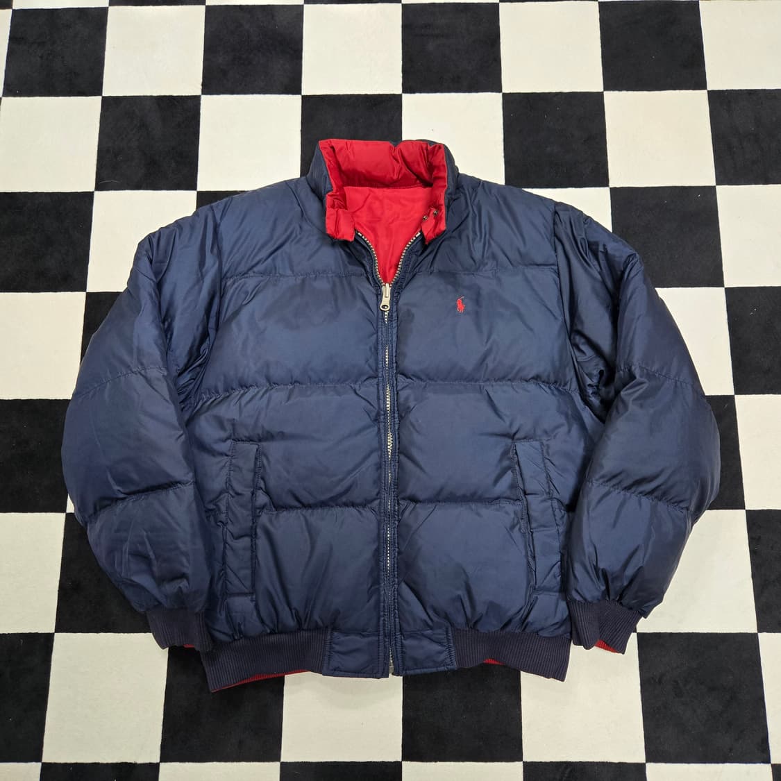 M 폴로랄프로렌 OG 리버시블 푸퍼 다운 자켓 네이비 레드 상품이미지1