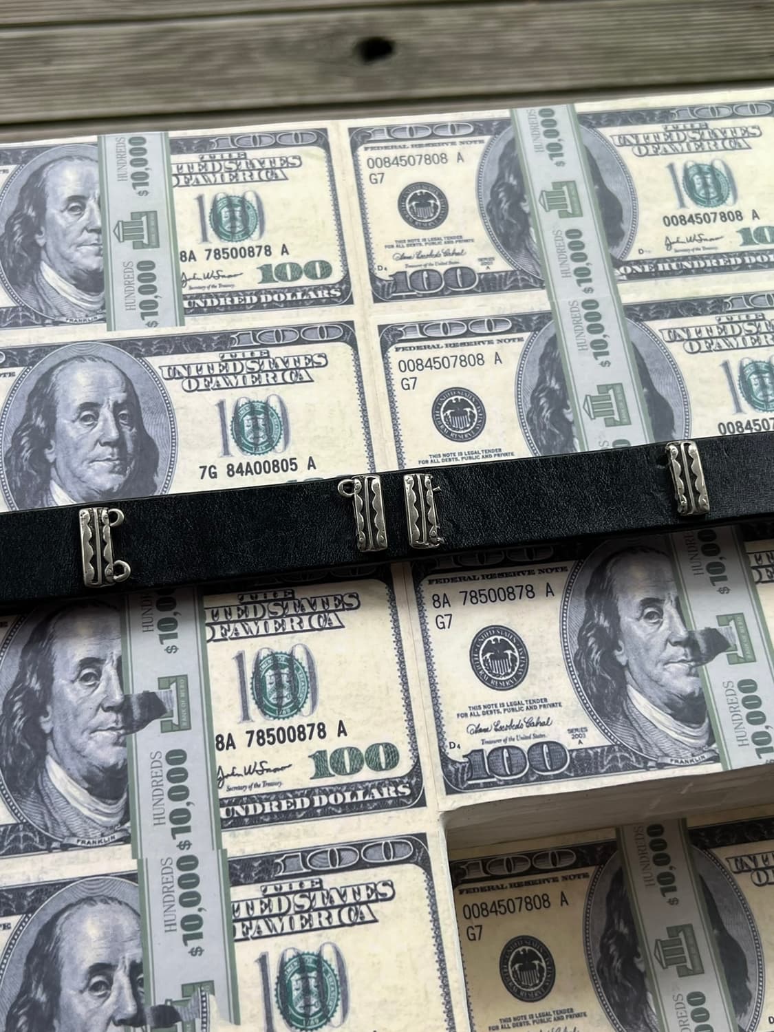 90's 이스탄테 베르사체 빈티지 스터드 레더 벨트 상품이미지8