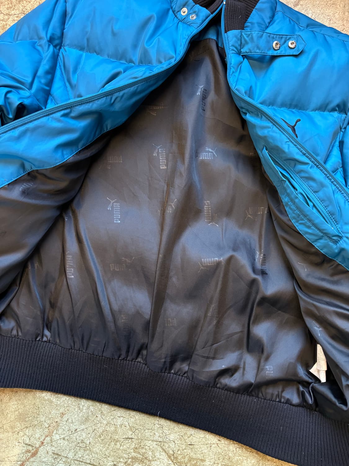 PUMA 다운 오리털 스냅 밴딩 패딩 상품이미지6