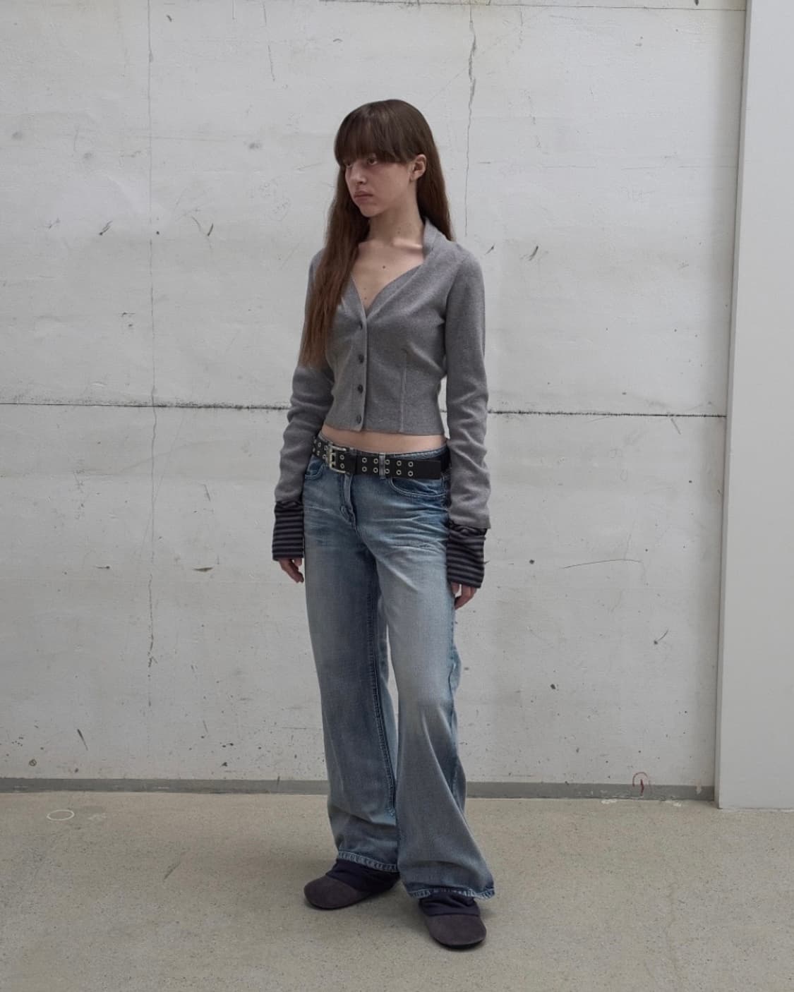 LCDC wide leg washed denim 상품이미지1