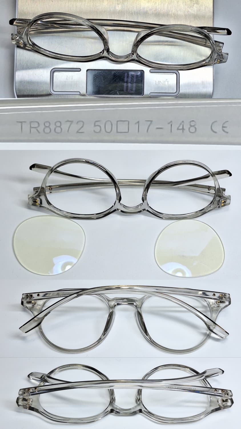 Ted Smith 테드 스미스 TR8872 투명 보스턴 안경테 50mm  상품이미지6