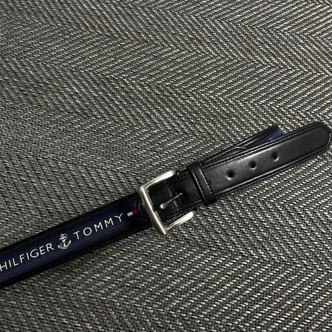 타미힐피거 오리지날 로고 미니멀 레더 벨트y 4471 상품이미지1