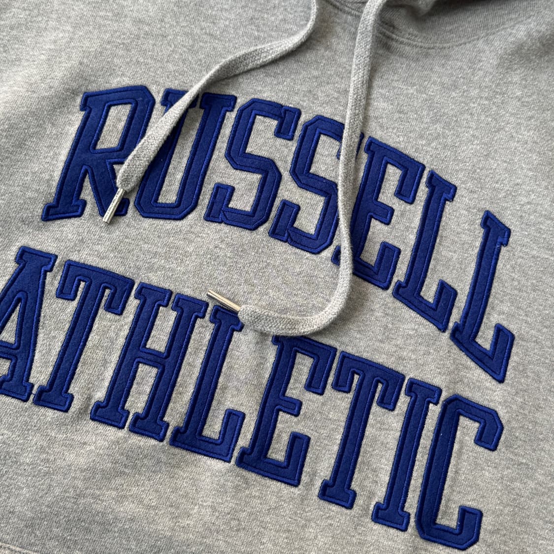 러셀에슬레틱 아치로고 그레이 후드 XL 상품이미지4