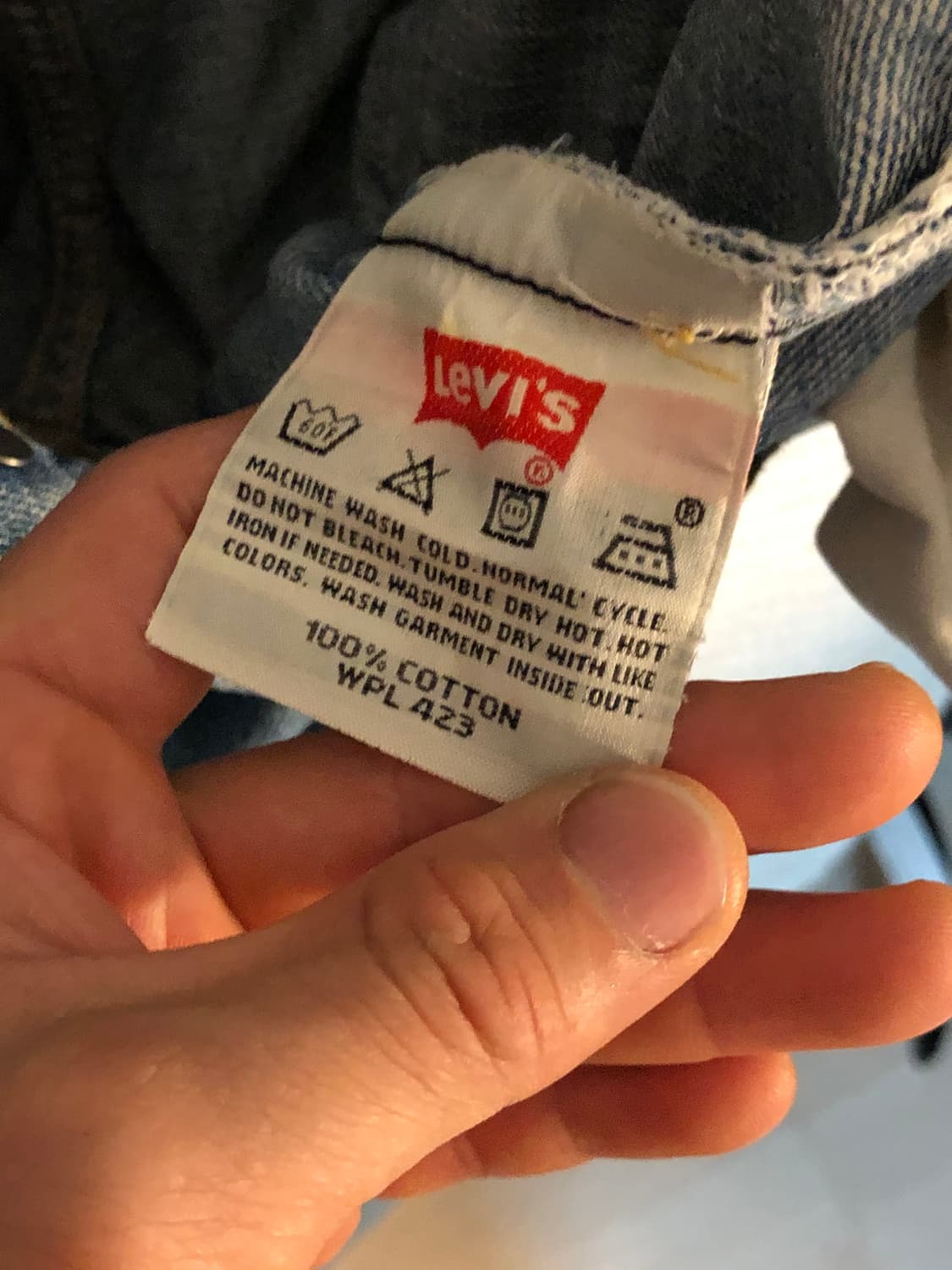 빈티지 리바이스 501 연청 데님 일자핏 청바지 32x32 상품이미지5