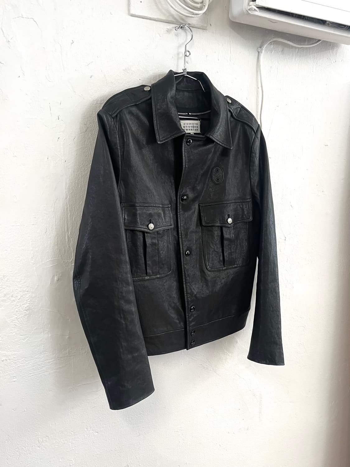 메종 마틴 마르지엘라 17SS 아카이브 램스킨 레더 딘스 폴리스 자켓 상품이미지2