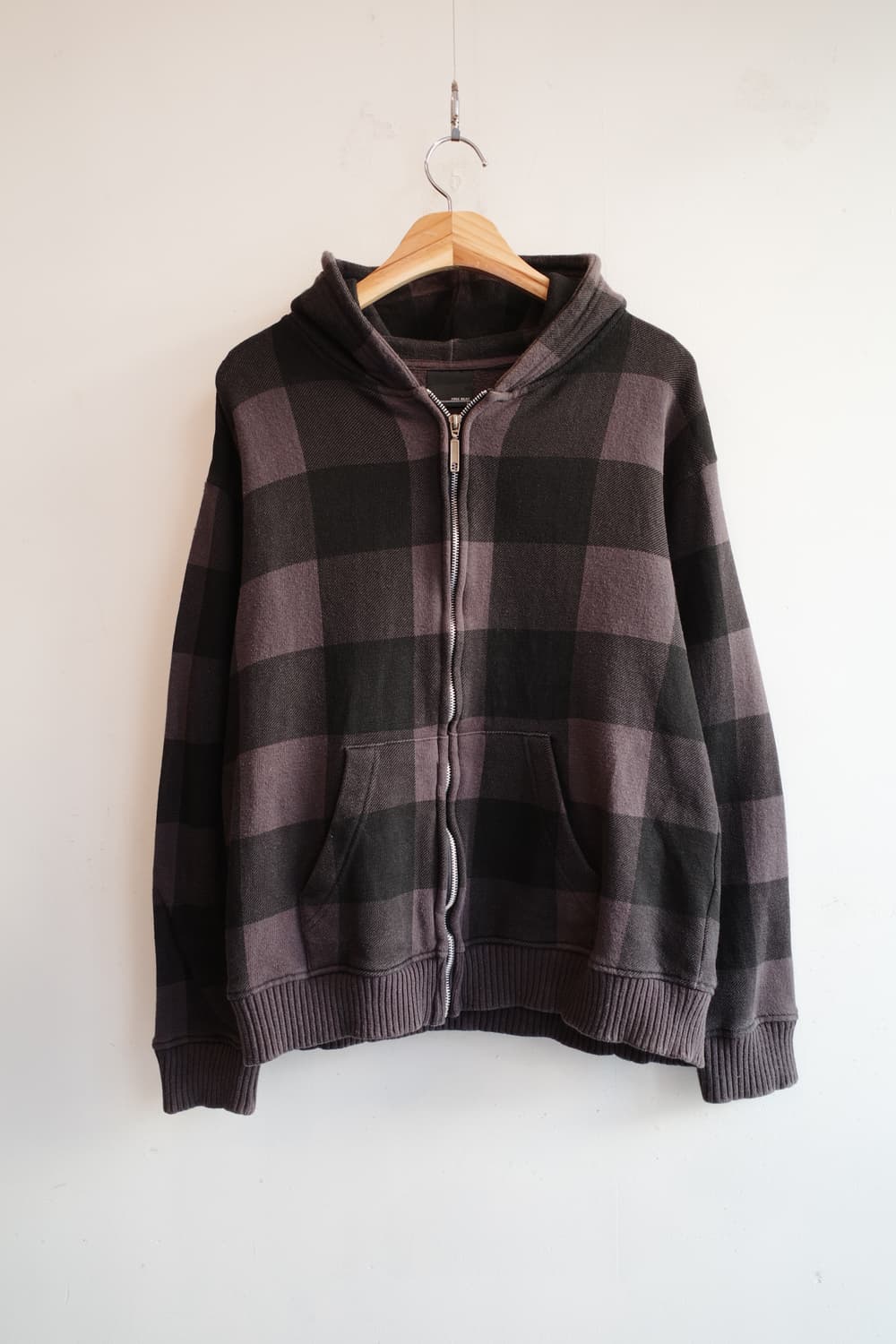 FREE BEAT 버팔로체크 패턴 집업 후디 상품이미지1