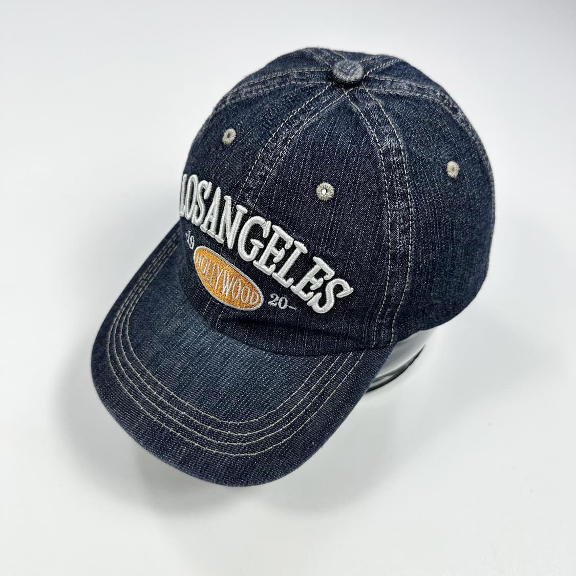 VTG 빈티지 레터링 데님 스티치 볼캡 상품이미지1