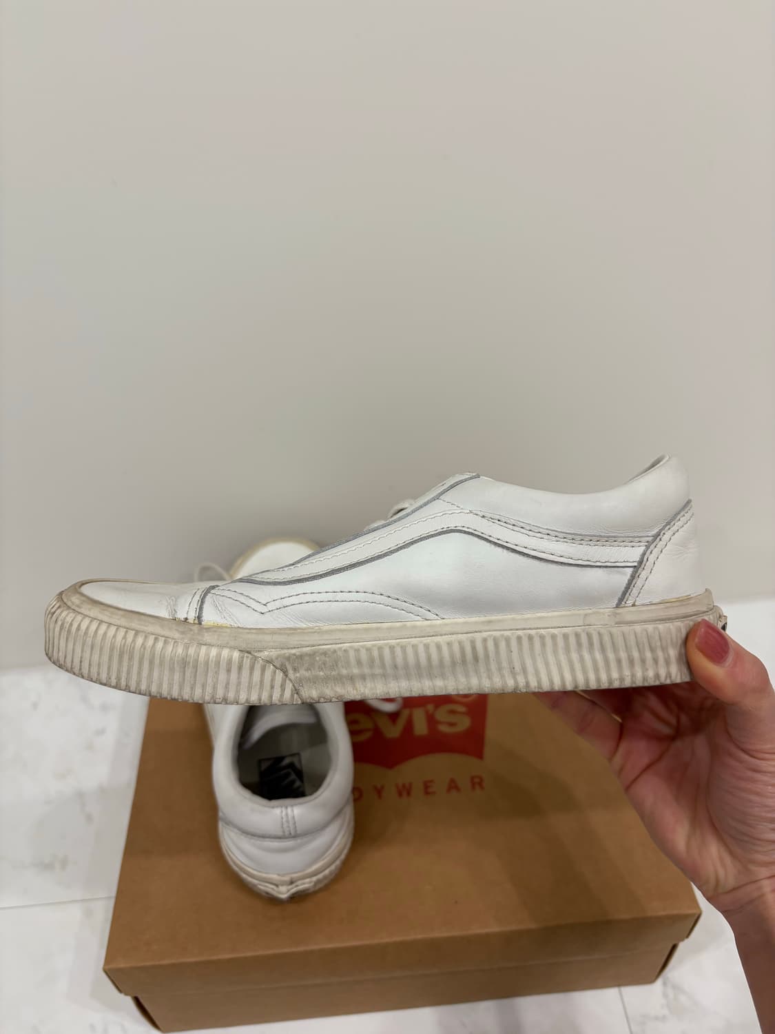 vans leather sneakers 상품이미지3