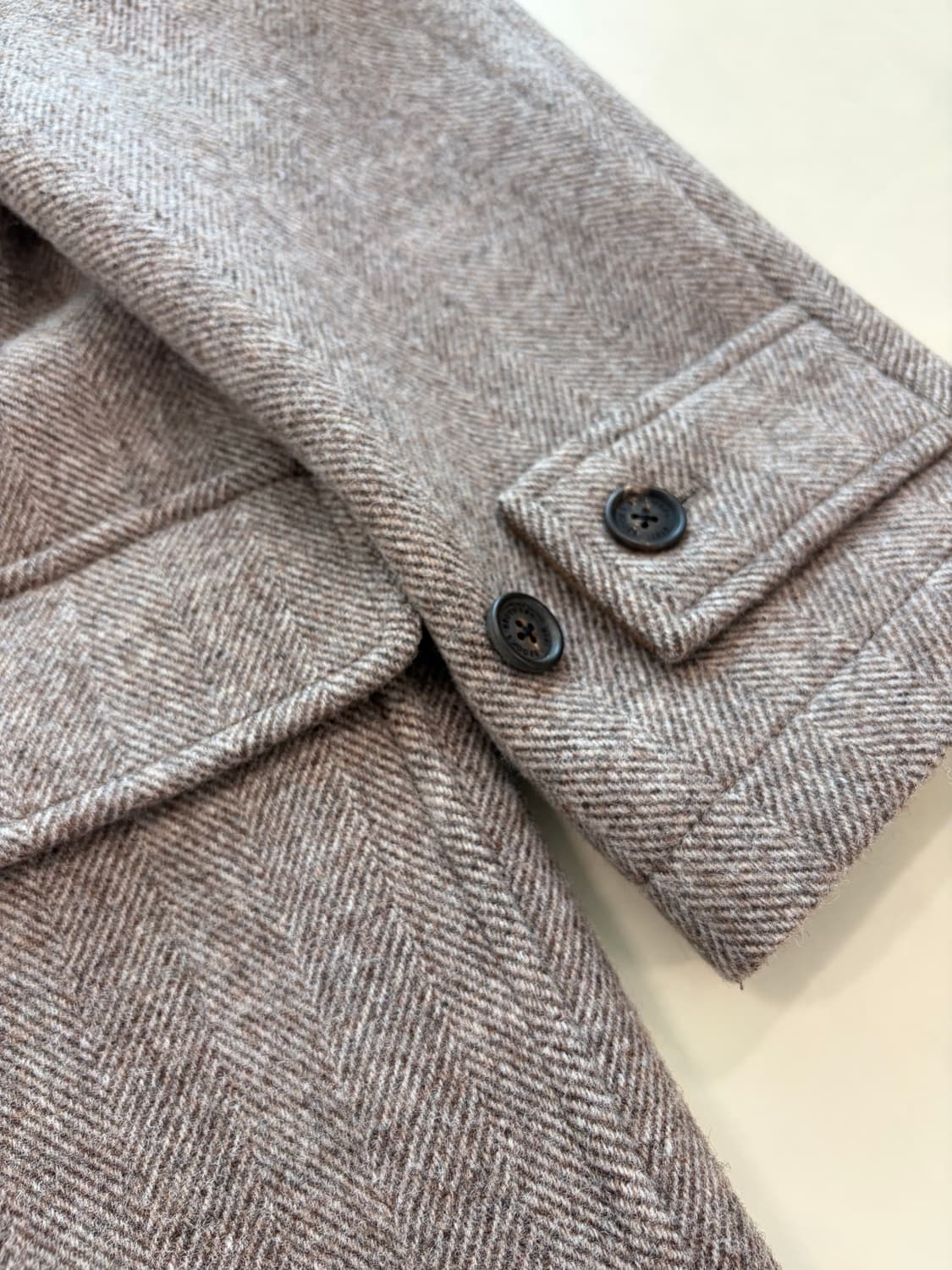 브룩스브라더스 울 헤링본 더플코트 L(100-105) 상품이미지10