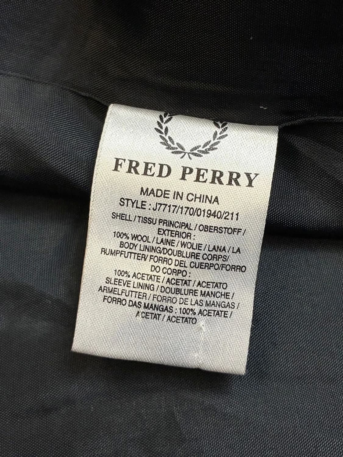 프레드페리 00s 더블 체크 울 코트 PN5342 상품이미지8