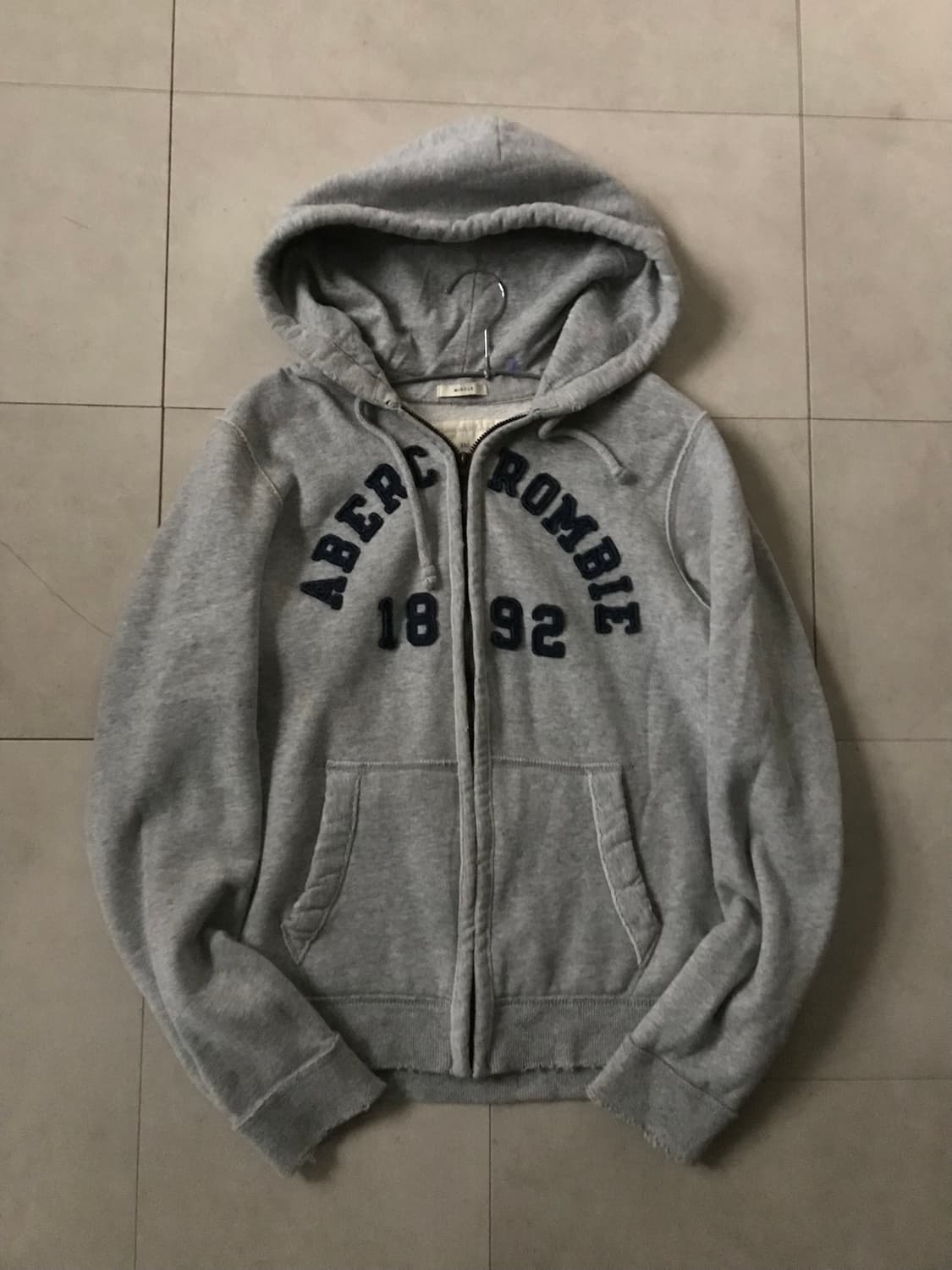 아베크롬비 그레이 네이비 후드집업 상품이미지9