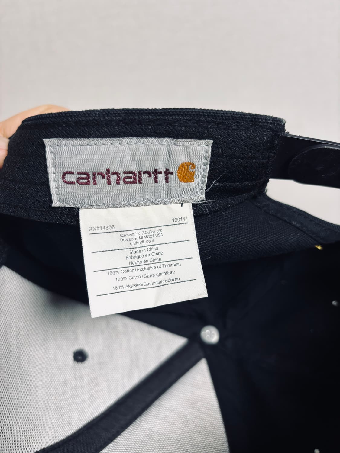 Carhartt 칼하트 캔버스 로고 스냅백 상품이미지4