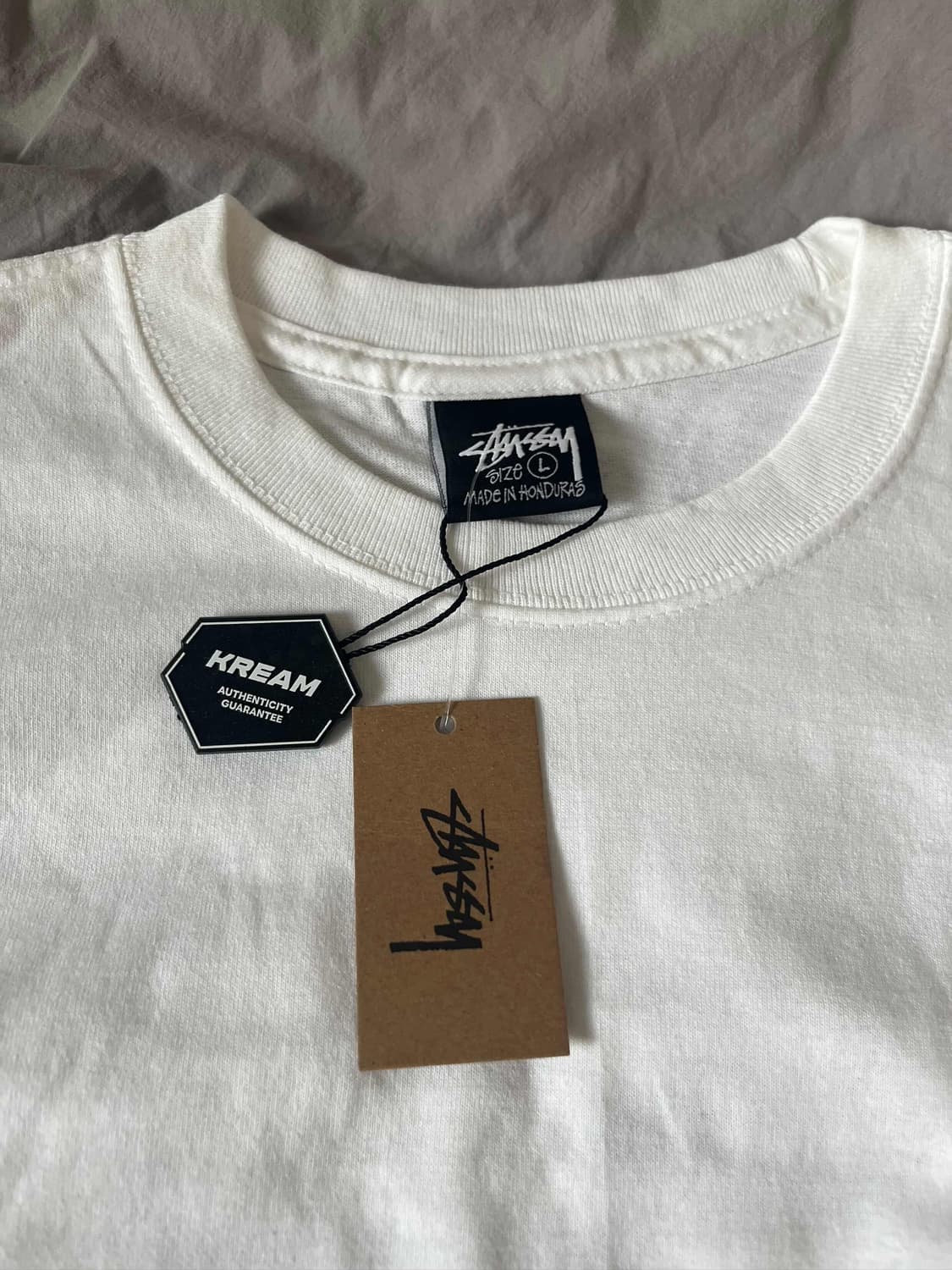 스투시 롱슬리브 흰색 정품(택포 새상품) 상품이미지3