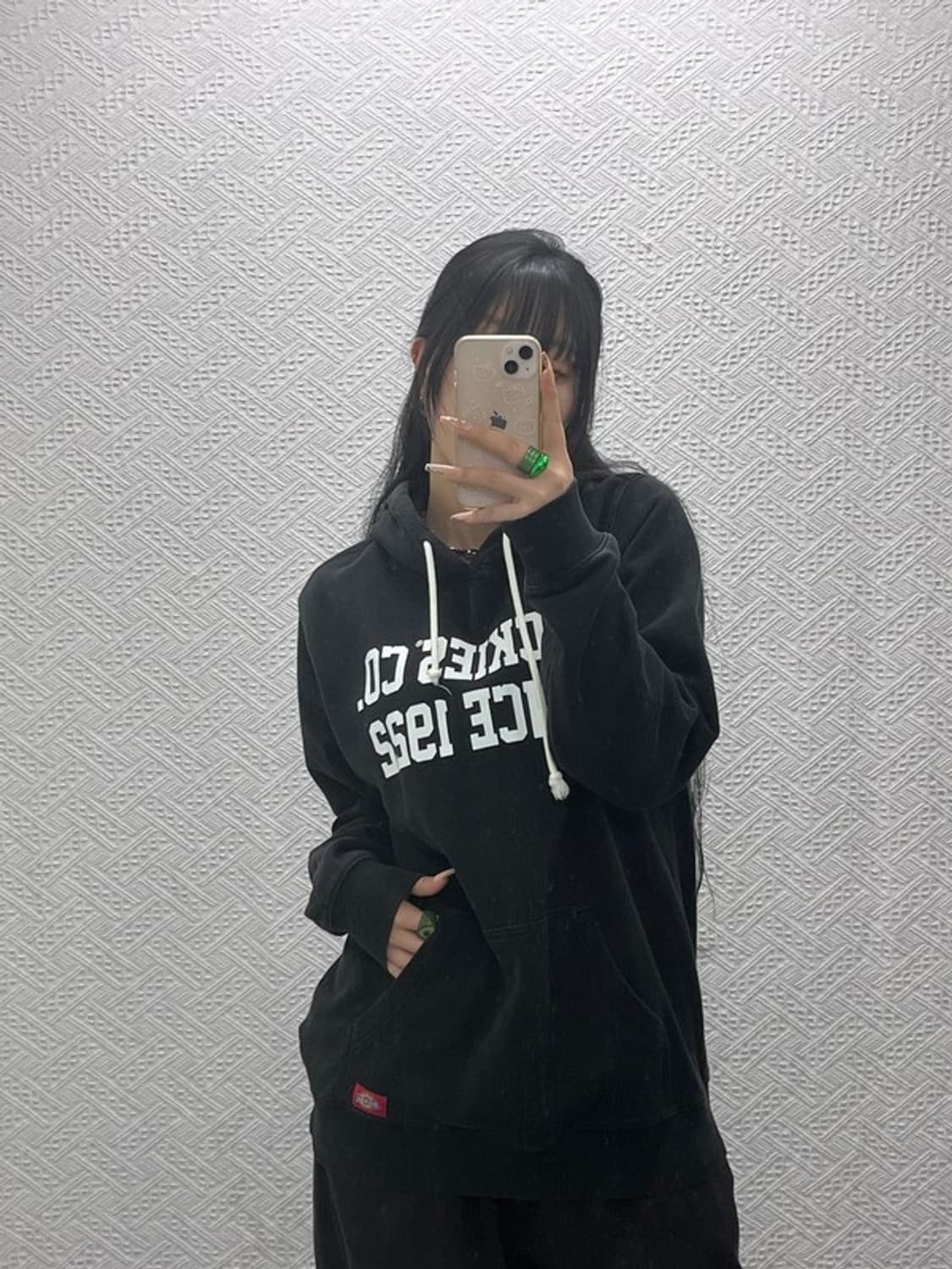 디키즈 올드스쿨 빈티지 스펠로고 오버핏 후드티 100 C08207 상품이미지2