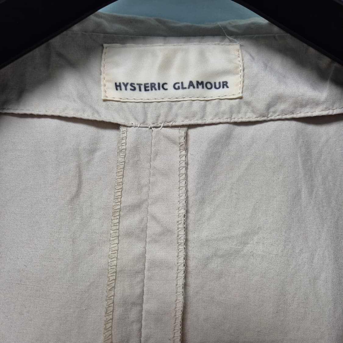 [F] 90's 히스테릭 글래머 베이지 코튼 코트 상품이미지4