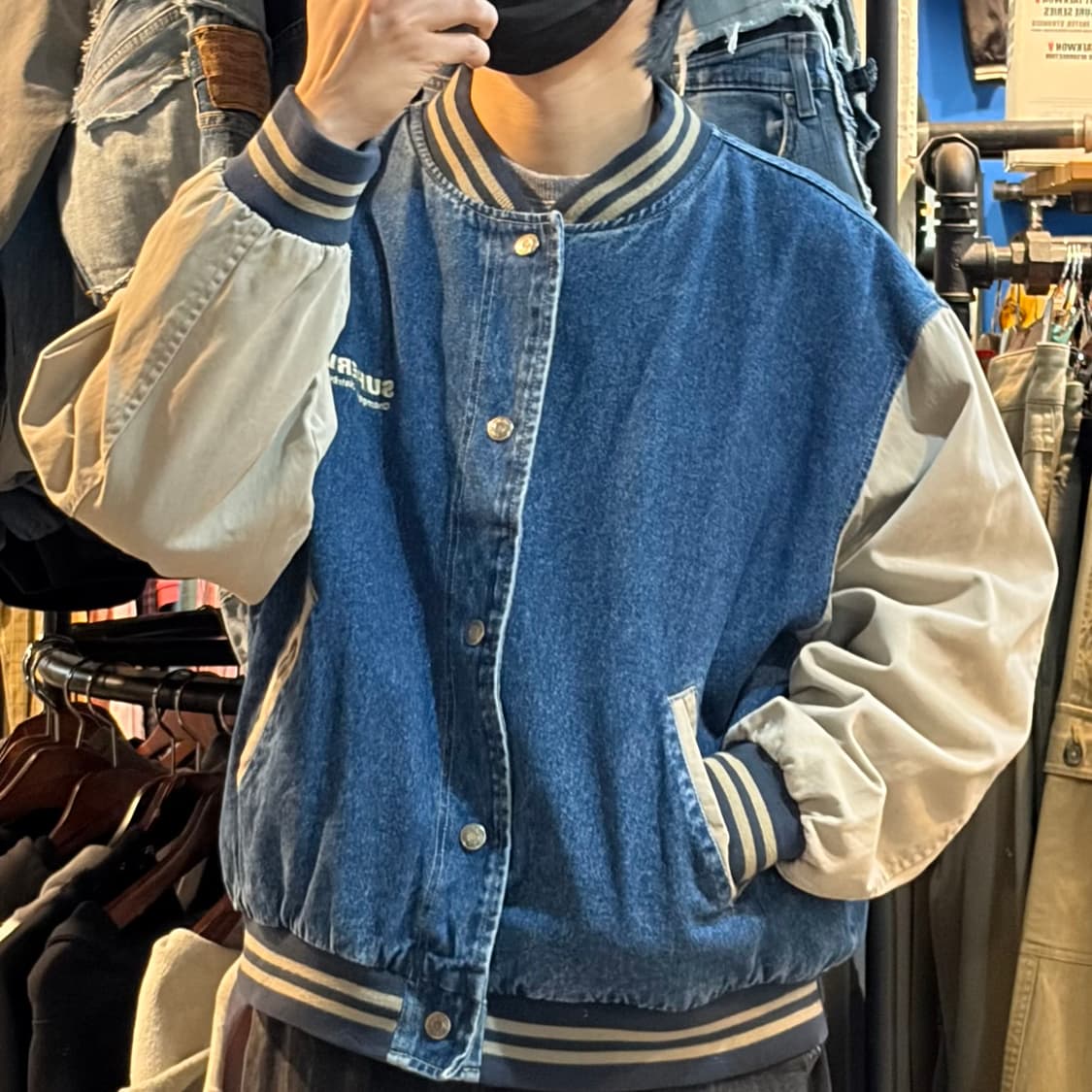 [NO.9] VTG 데님 바시티 자켓 상품이미지2