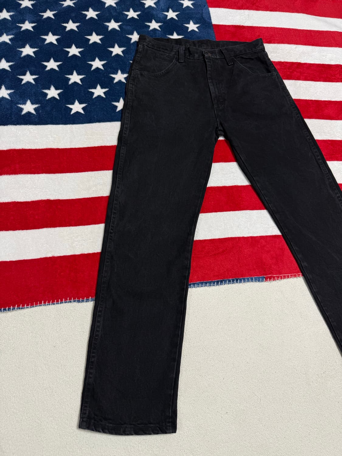 랭글러 서브브랜드 러슬러블랙진Rustler black jeans흑청데님 상품이미지2