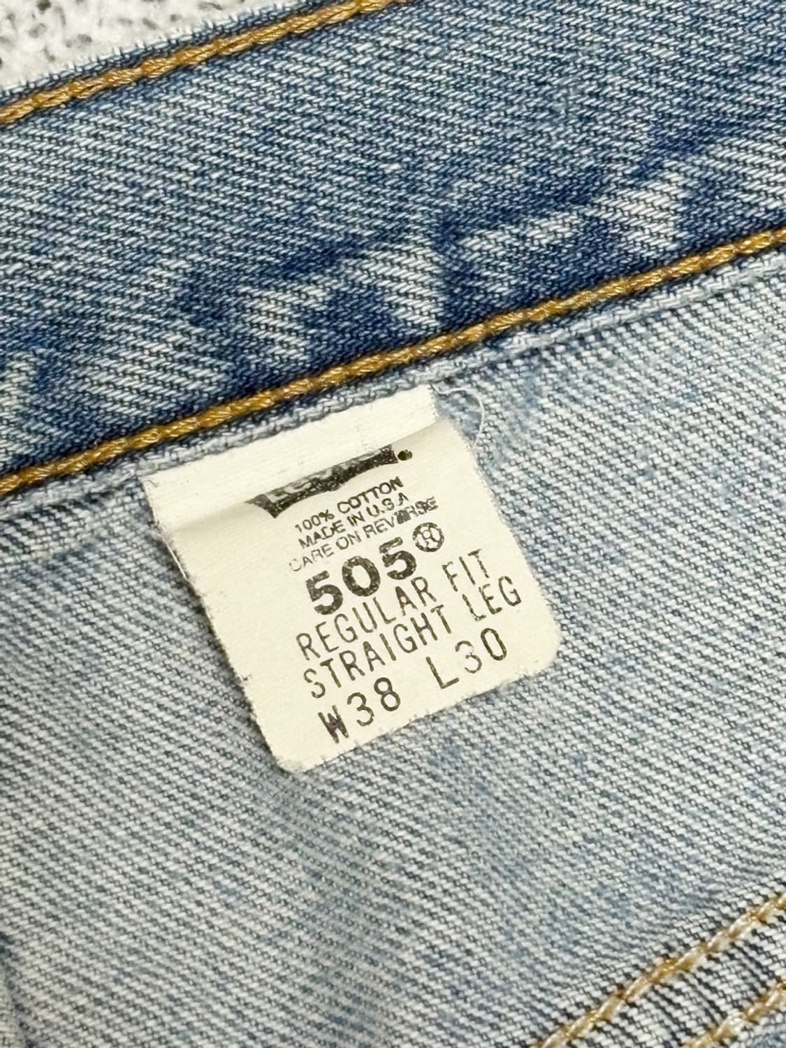 00s 빈티지 리바이스 505 데님 (실36x30) Made in USA 상품이미지5