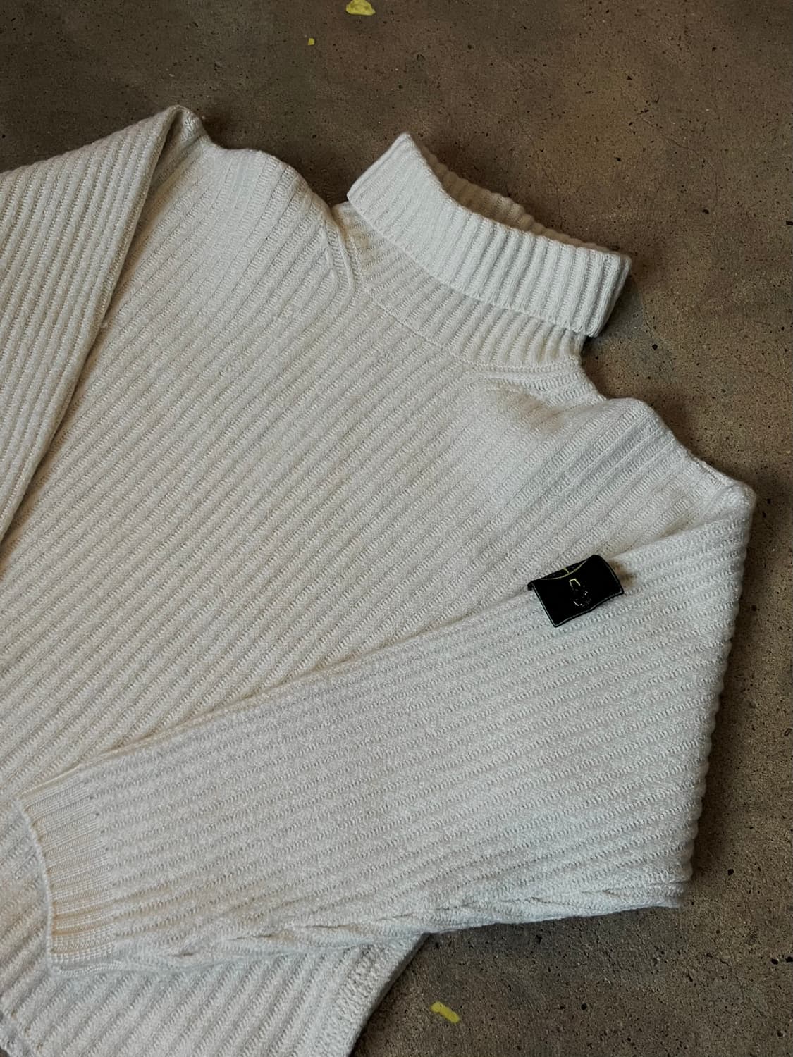 [S]98AW 스톤아일랜드 그린 엣지 롤 넥 니트 점퍼 아카이브 상품이미지2