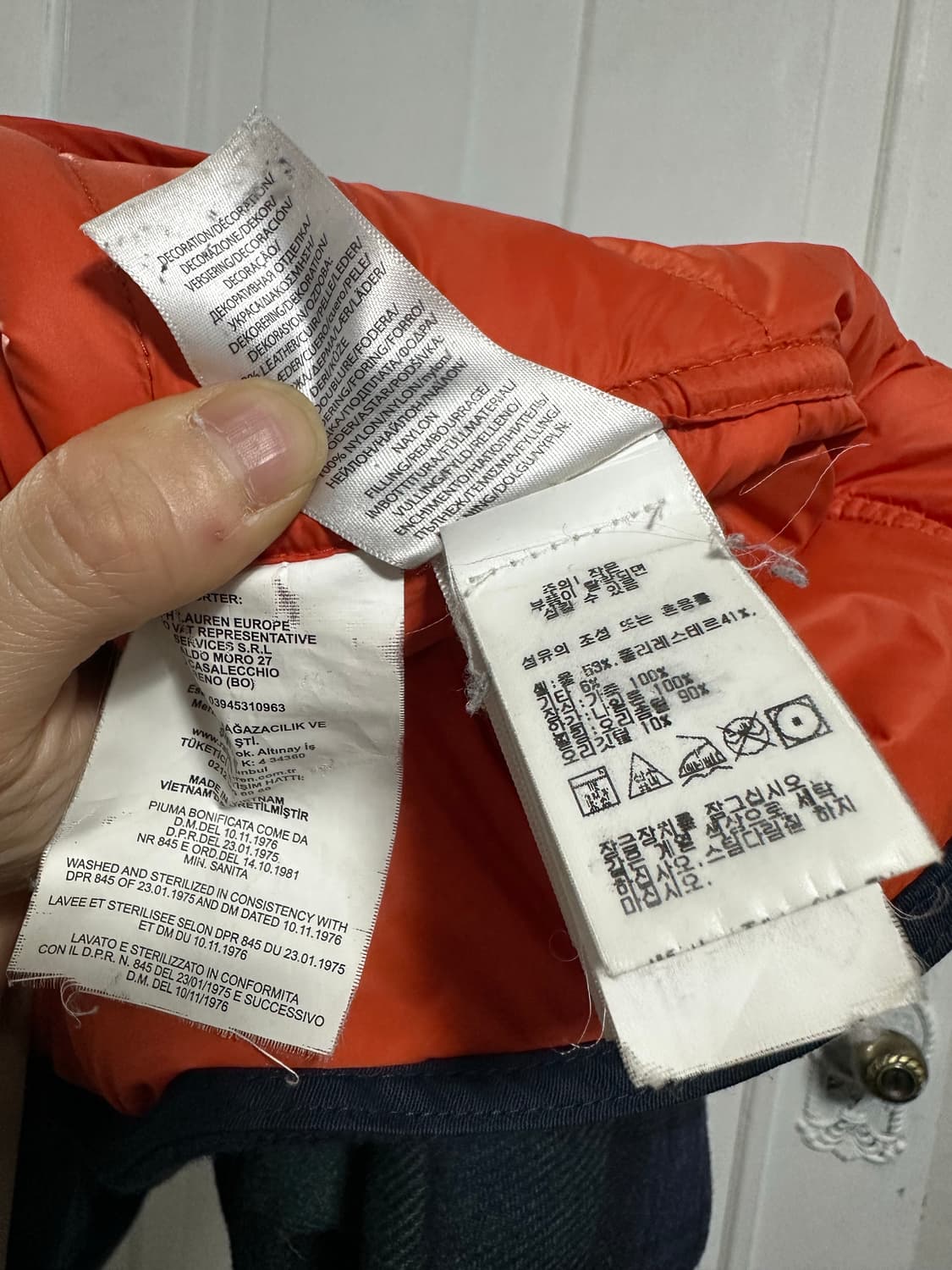 폴로 랄프로렌 타탄 울 블랜드 패딩 자켓 상품이미지5