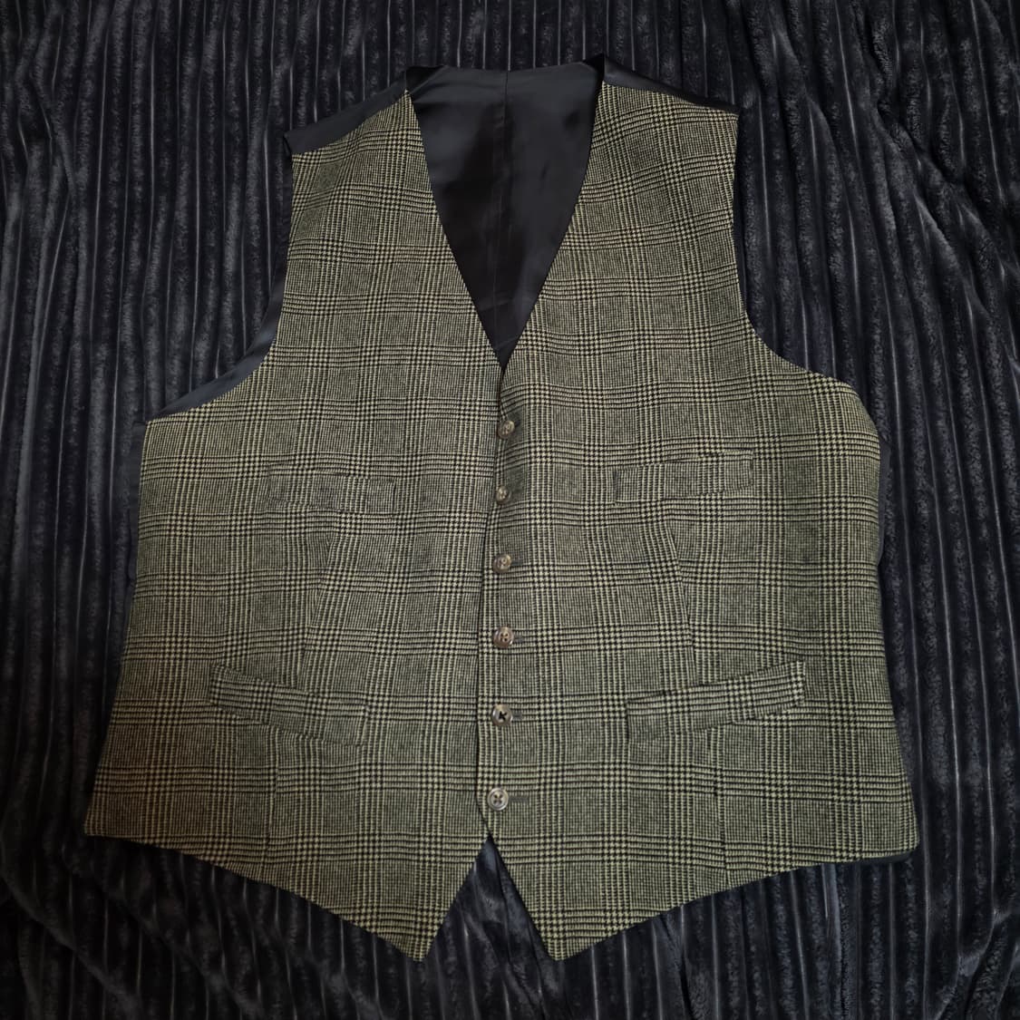 폴로 이태리메이드 글렌체크 3피스 수트 브라운 44R 상품이미지4