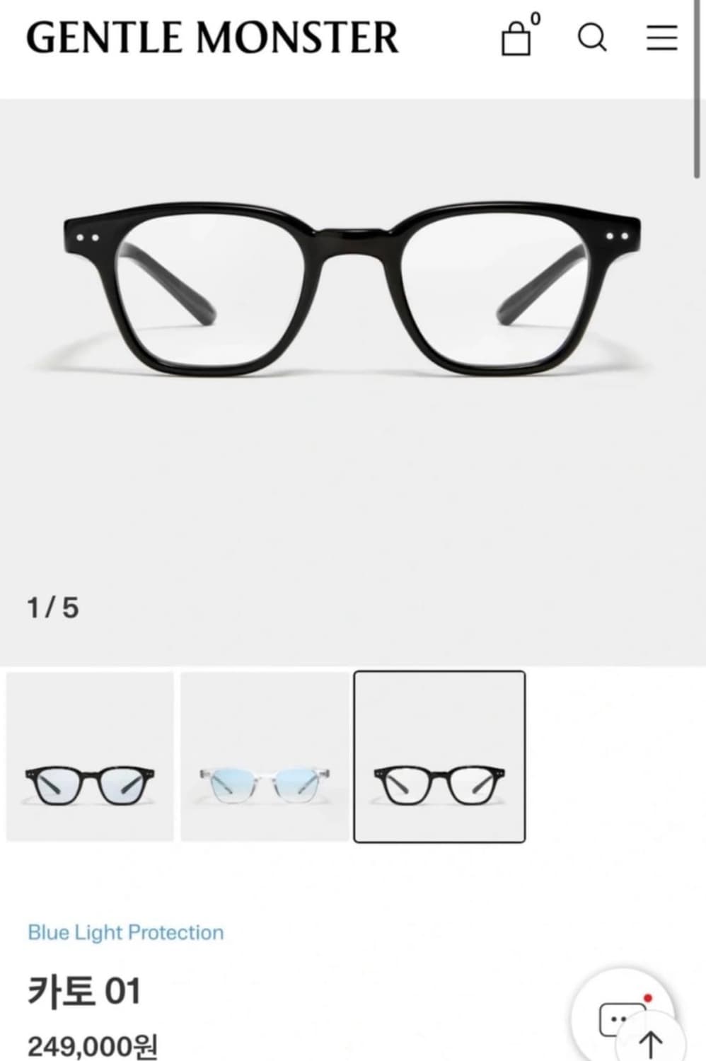 젠틀몬스터 카토 01 cato 01 상품이미지1