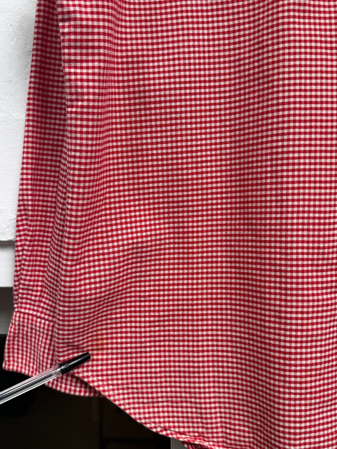 Woolrich 울리치 레드 깅엄 체크 버튼 다운 셔츠 M 상품이미지5