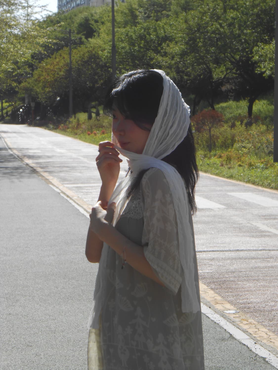 애쉬 그린 레이스 원피스 상품이미지3