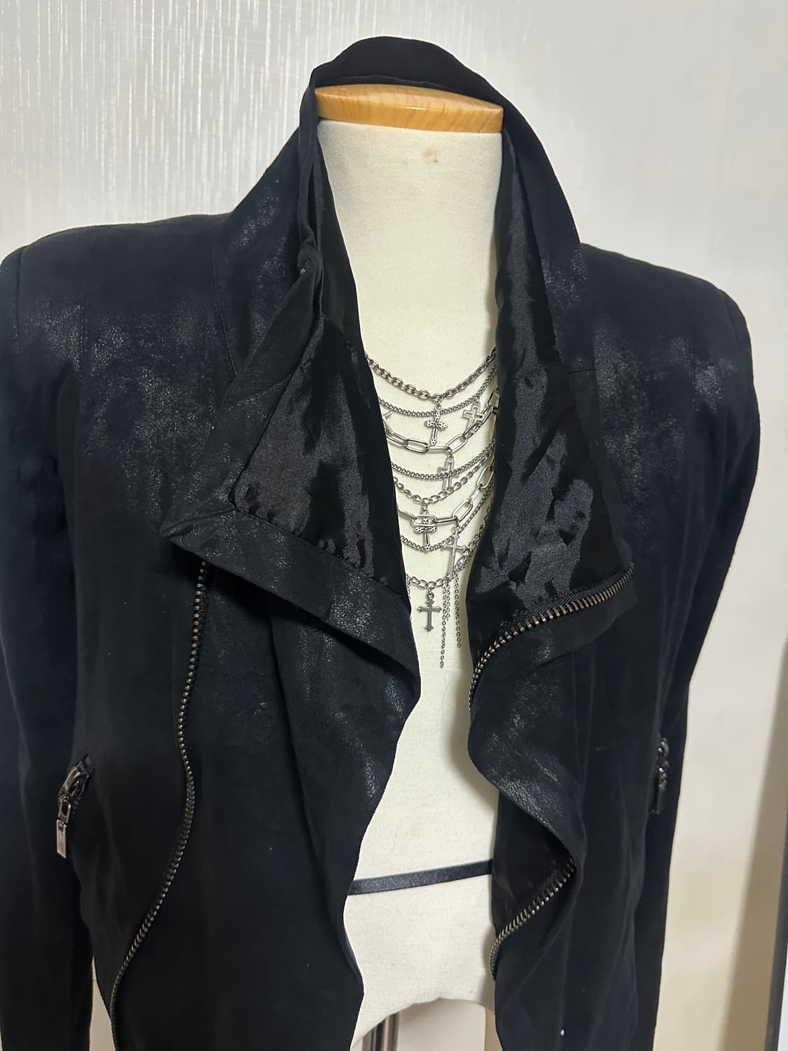 Vintage Highneck short cardigan 상품이미지1