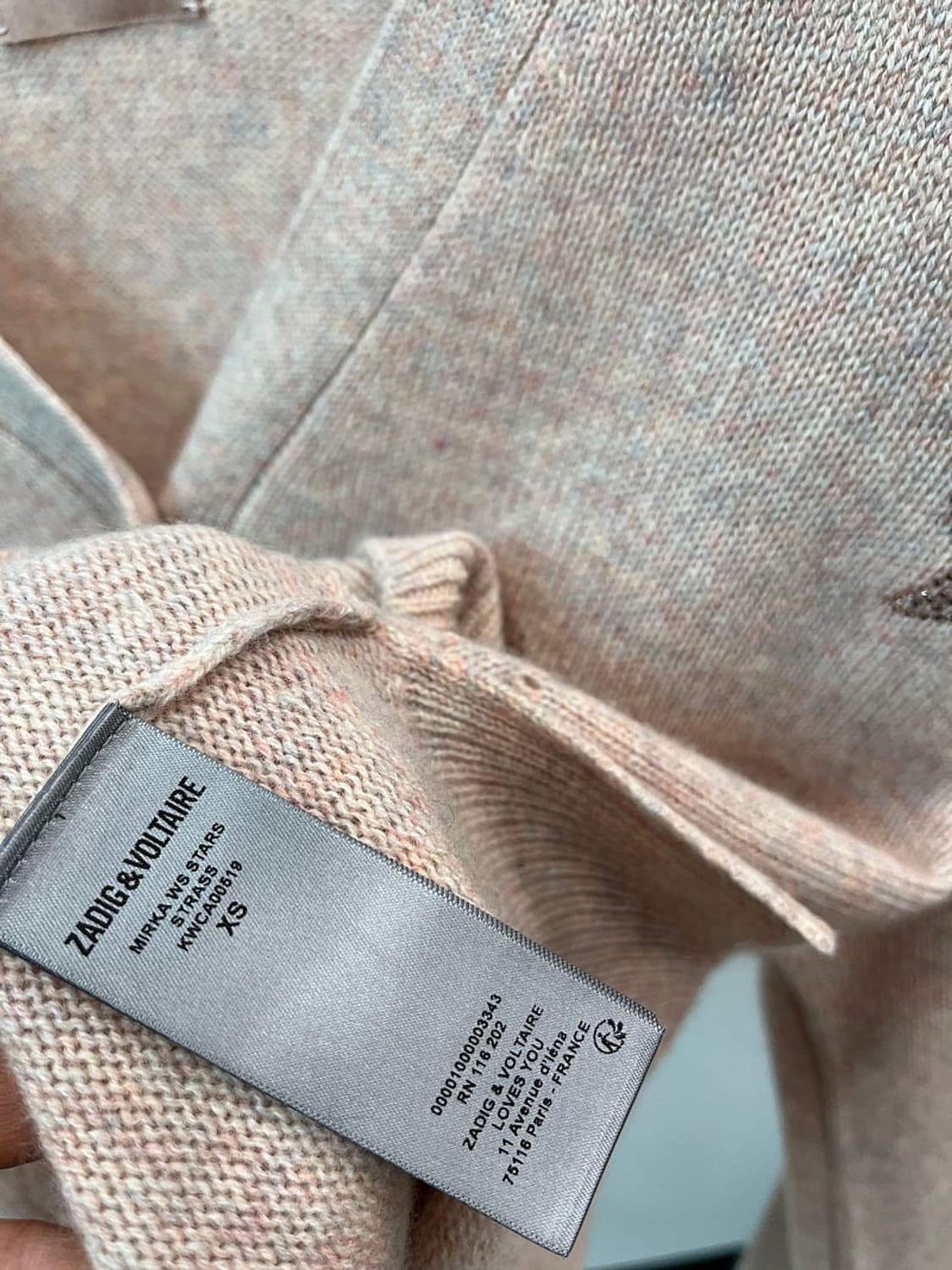 여) 쟈딕앤볼테르 스타 캐시미어 가디건 상품이미지4