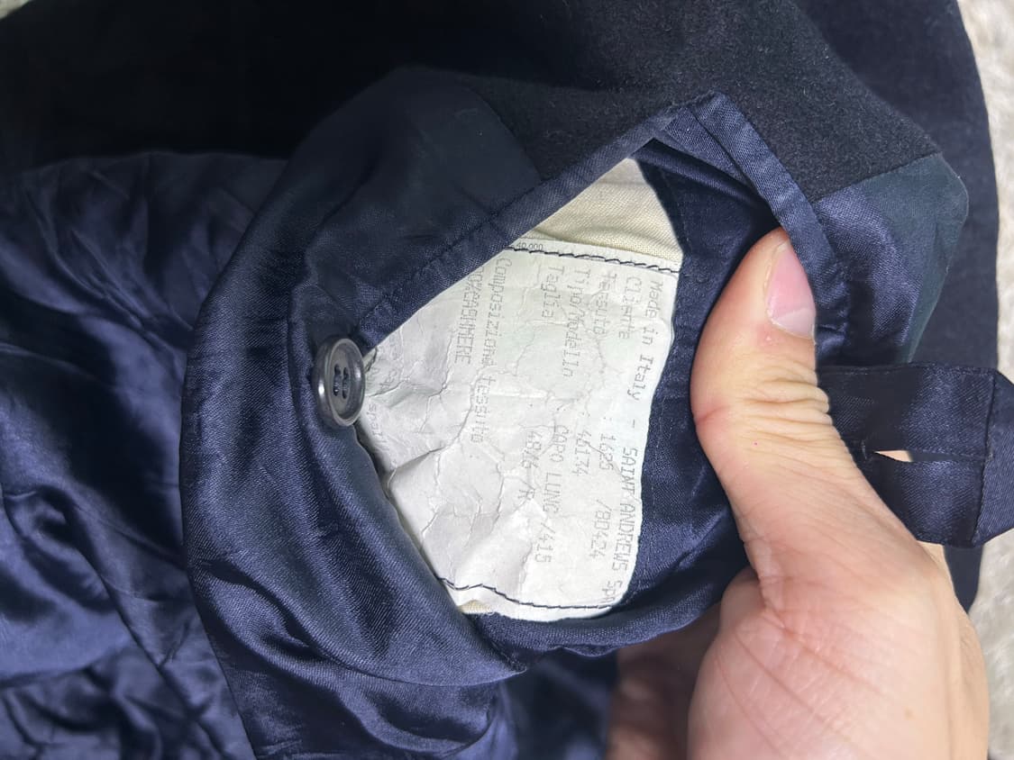 이태리제 캐시미어 100프로코트 사이즈 105 상품이미지4