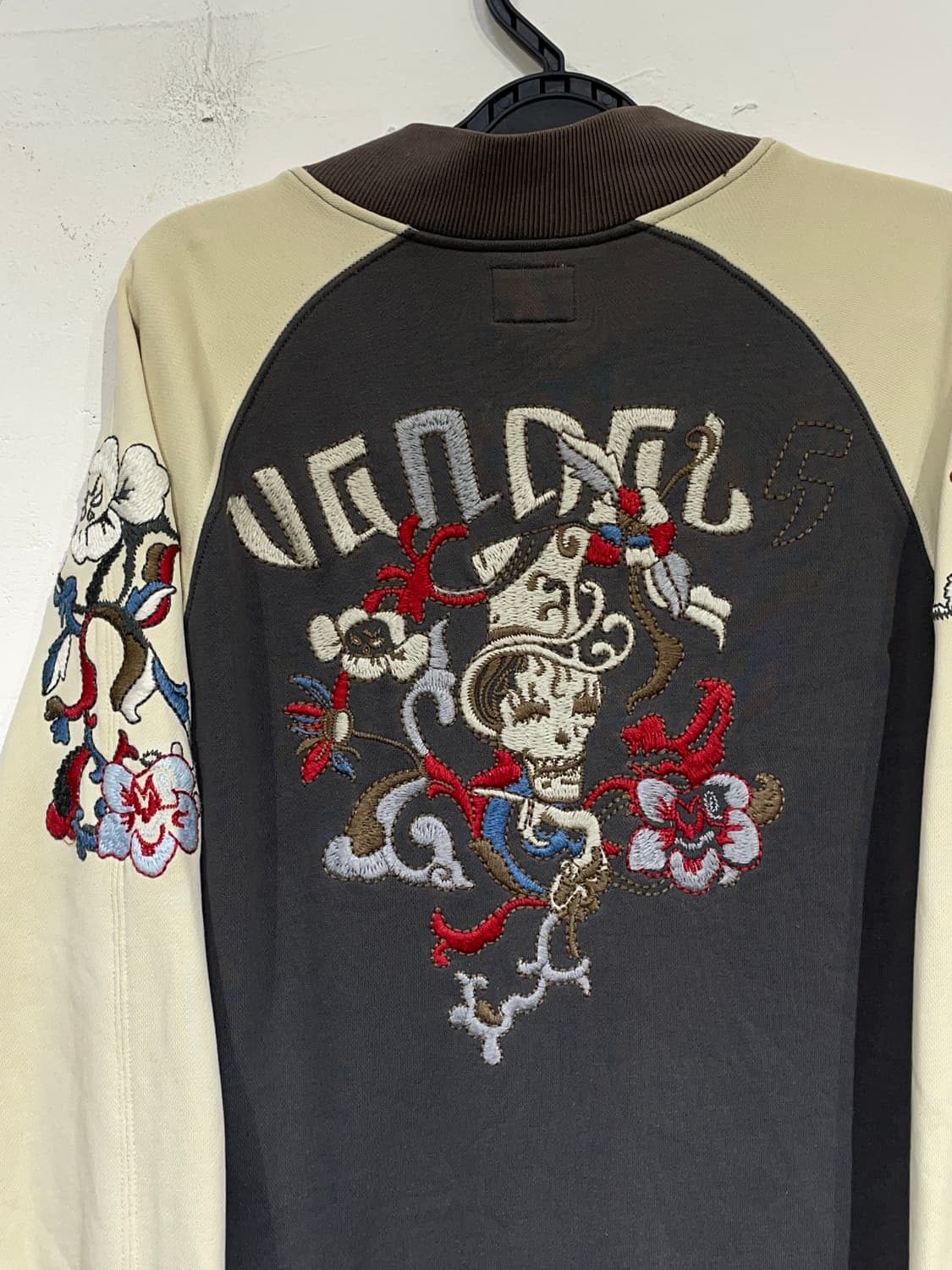 디젤 벤덜스 아카이브 오리엔탈 면 집업 해골 자수 스카쟌 M 상품이미지9