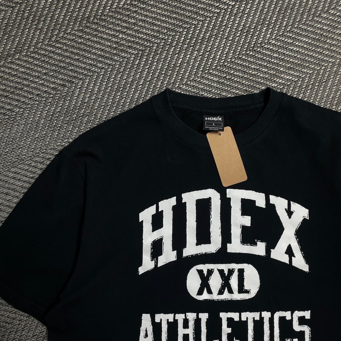 HDEX ATHLETICS 빅로고 블랙 반팔 티셔츠o 5093 상품이미지3