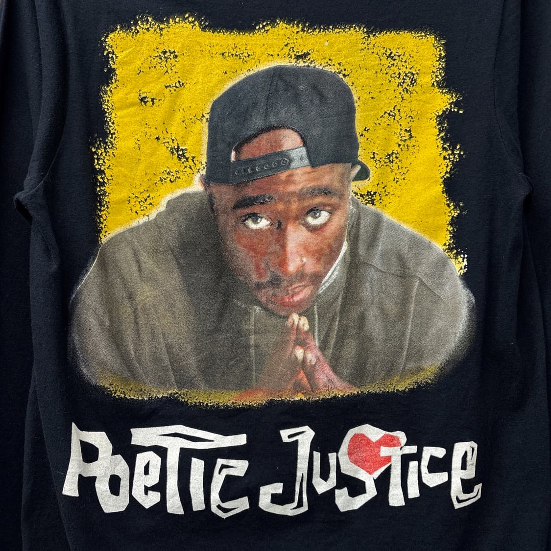 포이틱 저스티스 2Pac 그래픽 롱슬리브 티셔츠 N1263 상품이미지7