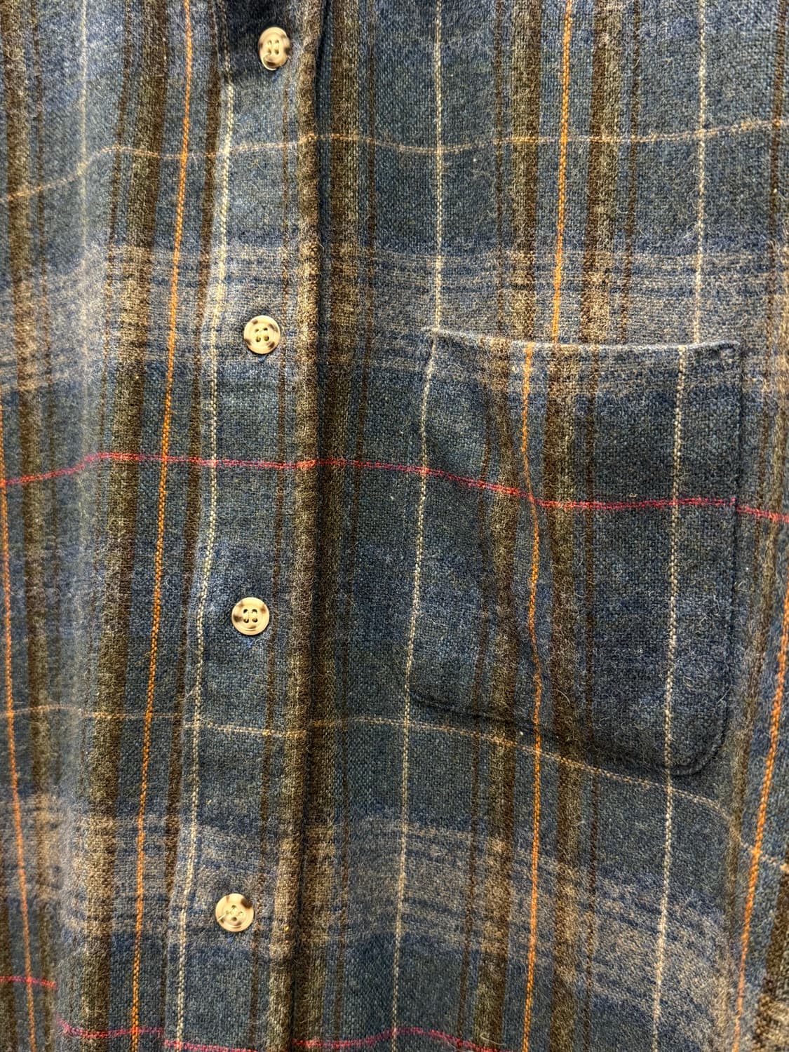 90s McGREGOR Wool Blend Plaid Shirt 상품이미지4