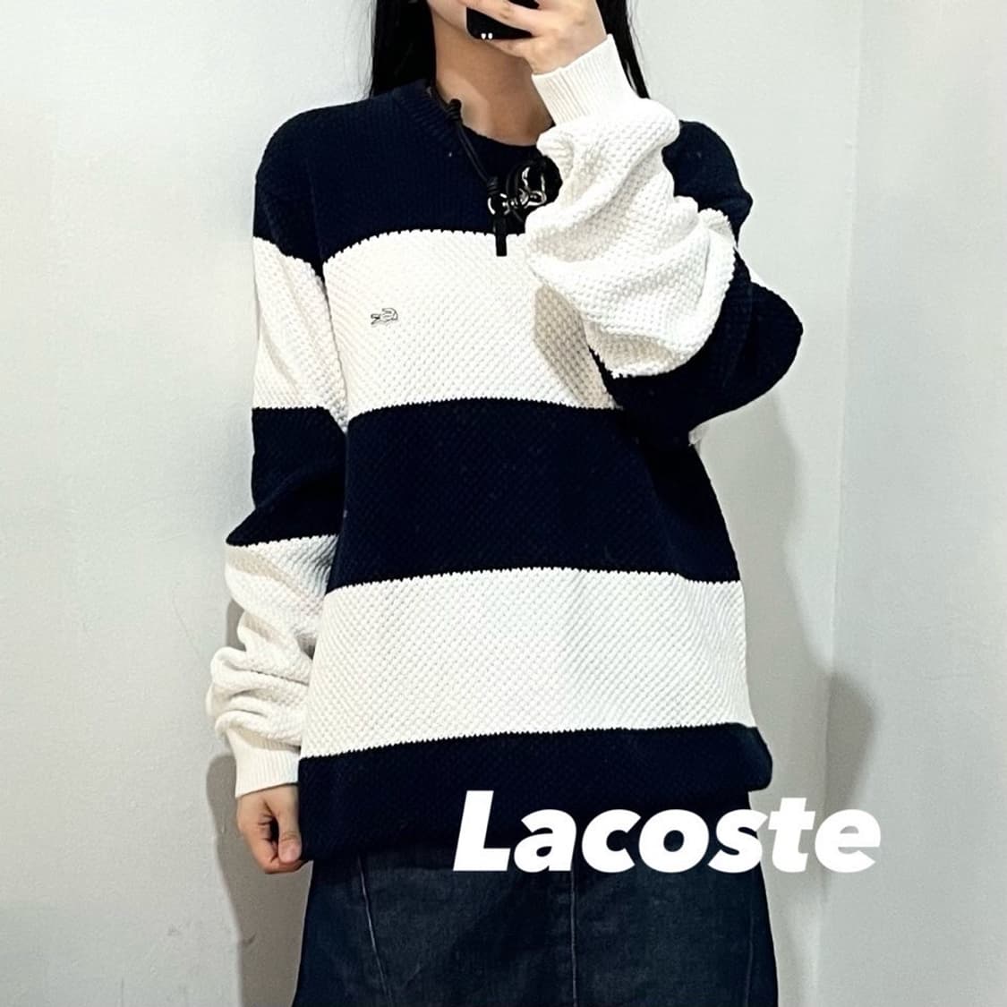 라코스테 스트라이프 니트 상품이미지1