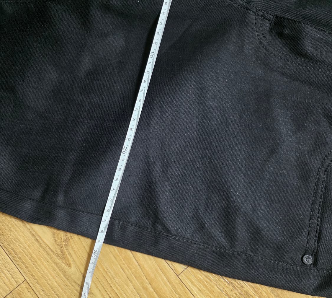 플랙 검정데님 무릎찢청 상품이미지8