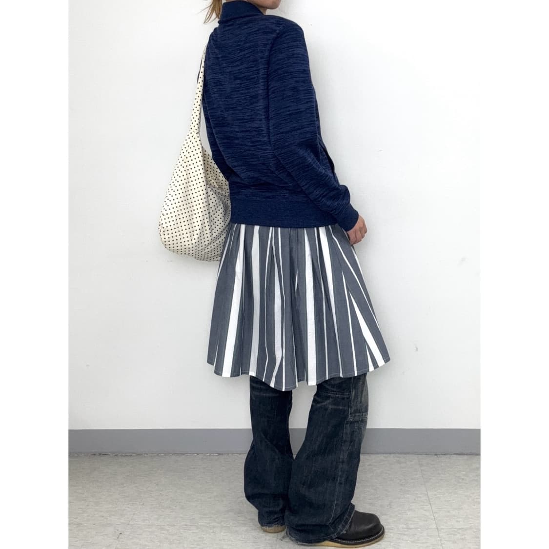 빈티지 스트라이프 스커트 상품이미지2