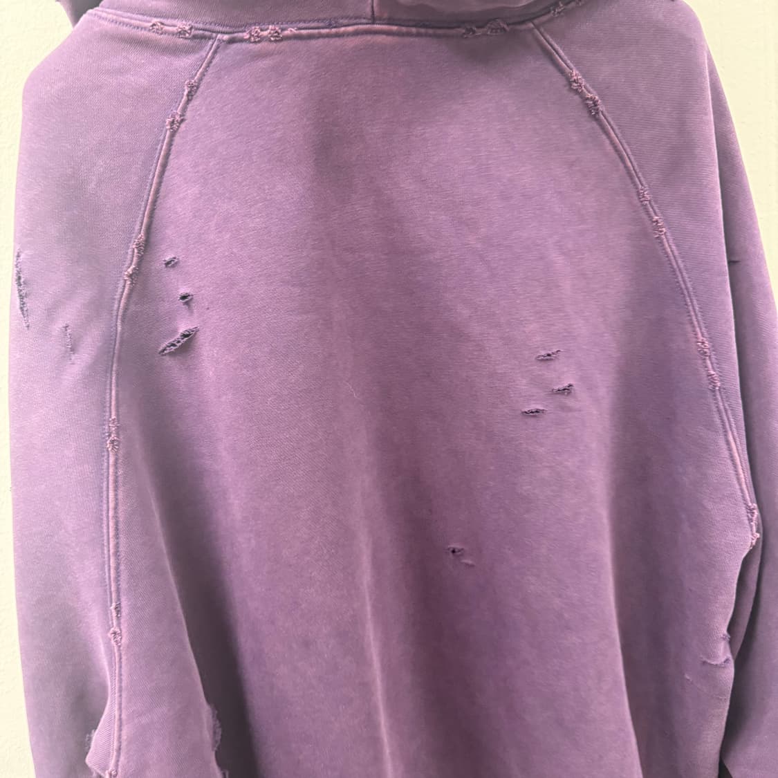 디스트로이드 후드집업 (vintage purple) 상품이미지7