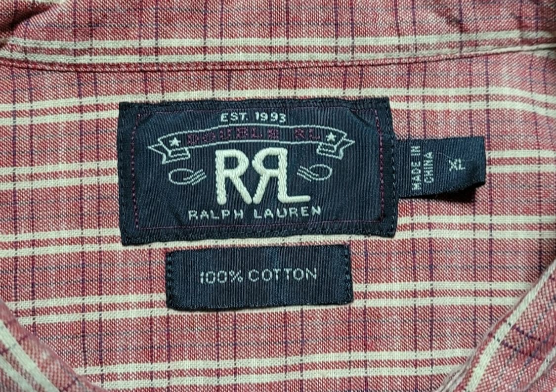 RRL 남성용 체크 남방(XL) 상품이미지10