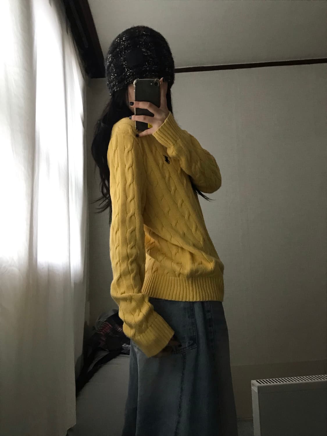 폴로 옐로우 케이블 니트 상품이미지6