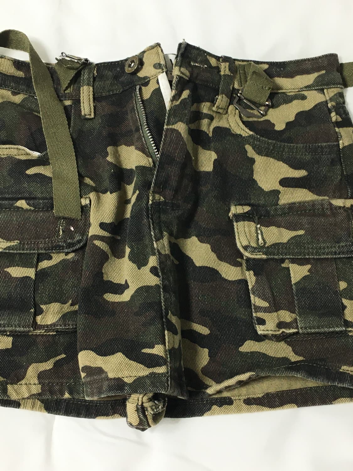 빈티지 밀리터리 패턴 치마 상품이미지2