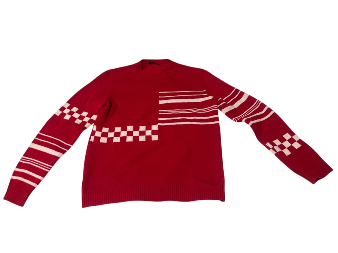  2022SS 프라다 체커보트 캐시미어니트 상품이미지1