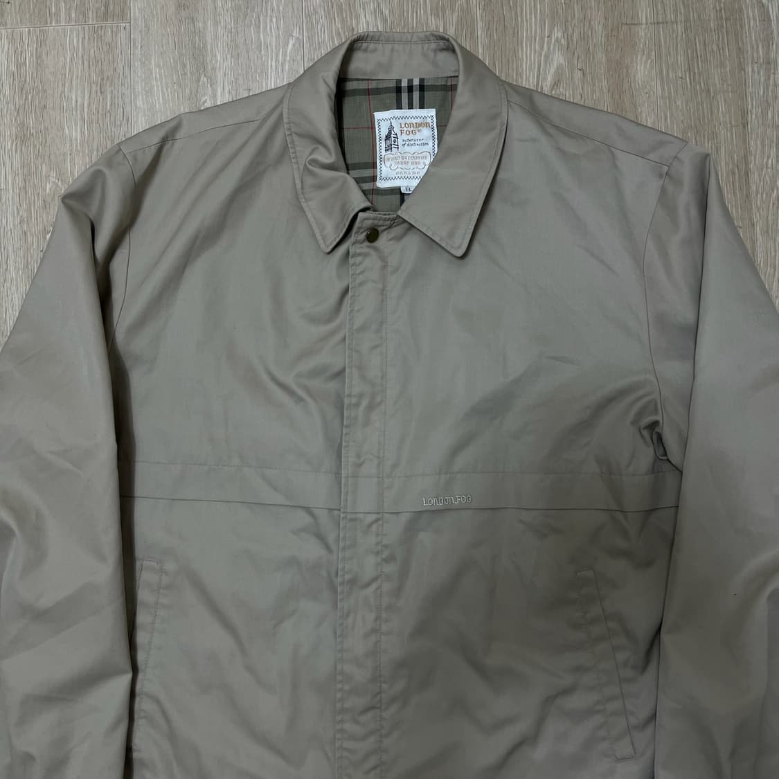 런던포그 클래식 로고 카라 바람막이 자켓 XL/105  상품이미지2