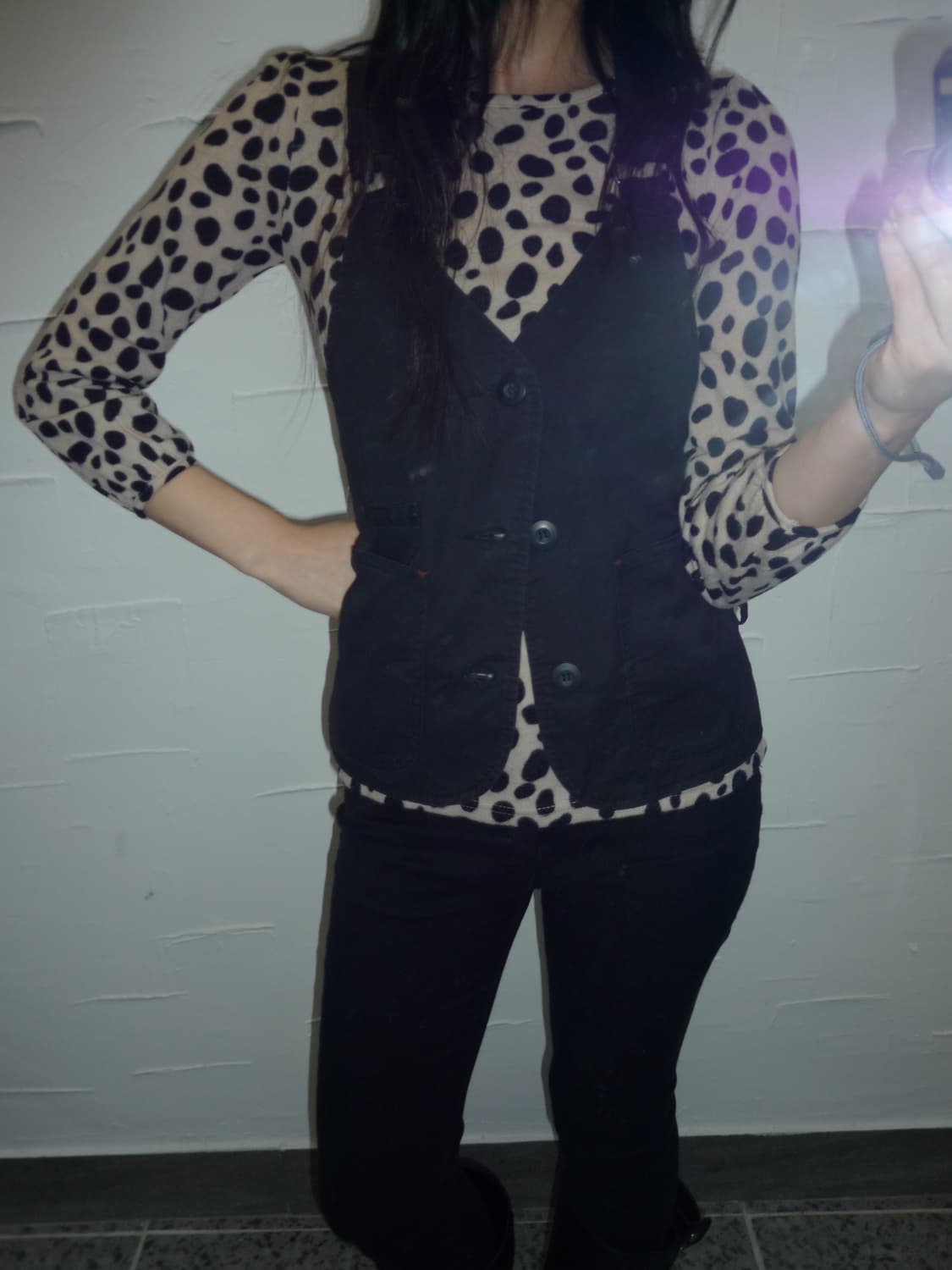 Cow pattern long sleeve 상품이미지2