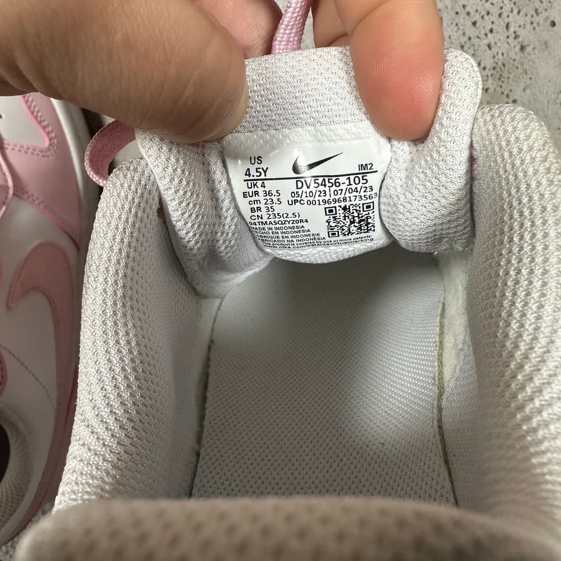 ✨ (바배) 나이키 코트바로우 로우2 화이트 핑크 덩크로우 운동화 상품이미지7